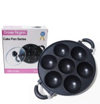 Cake pan 7 holes round bottom