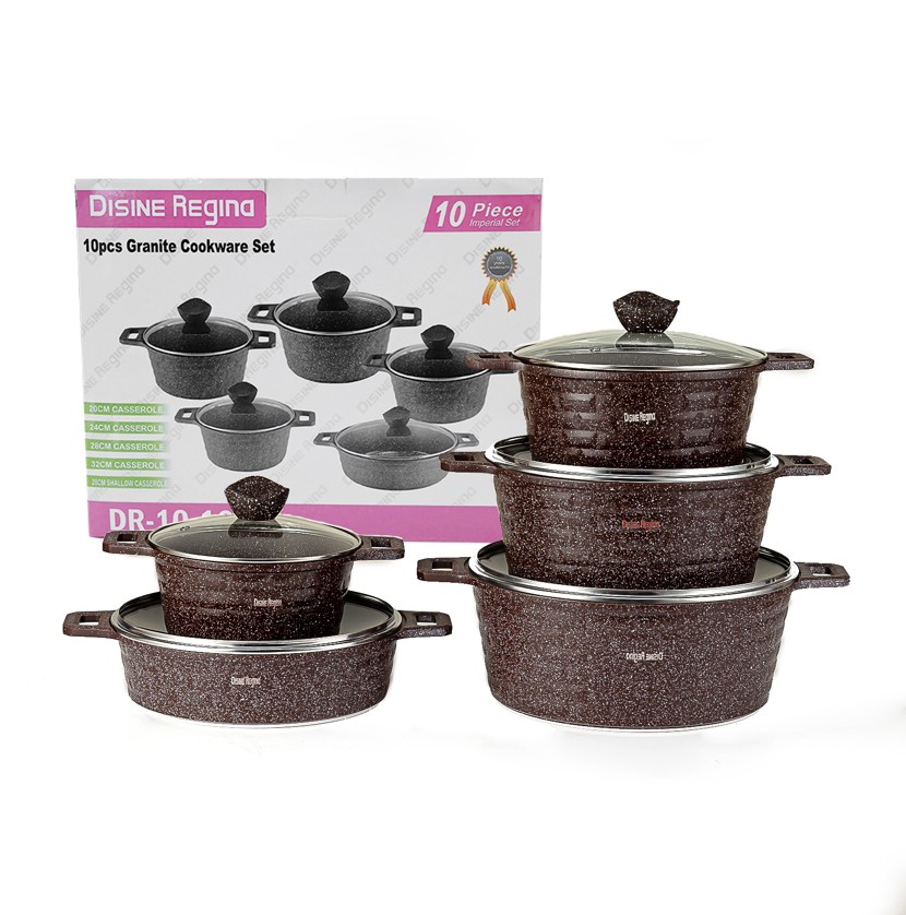 10-piece aluminum pot set (city wall soup pot)