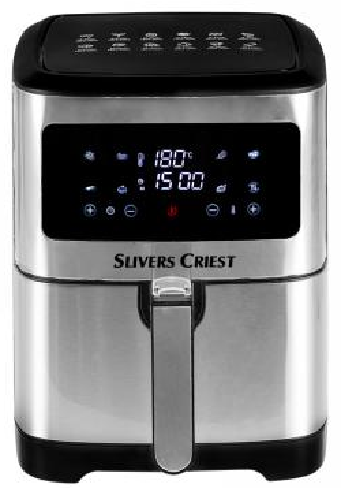 10L Air Fryer (LCD Touch Screen + Stainless Steel)
