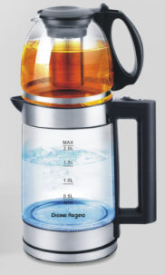 Double Layered Glass Teapot (2.0L+1.0L)